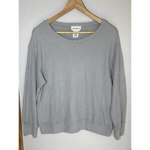For The Republic Waffle Knit Long Sleeve Top Size Small